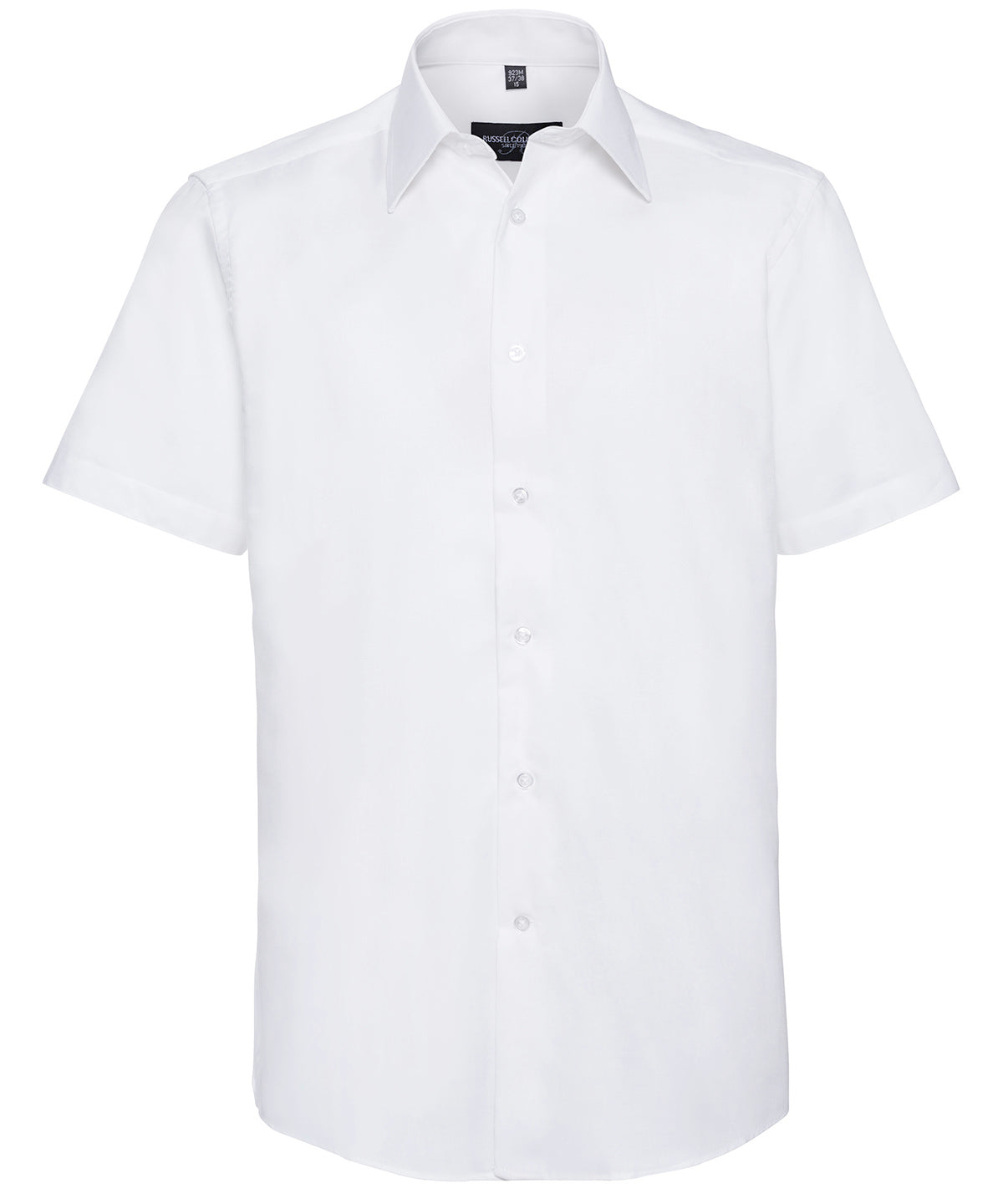 Russell Athletic Short Sleeve Easycare Tailored Oxford Shirt