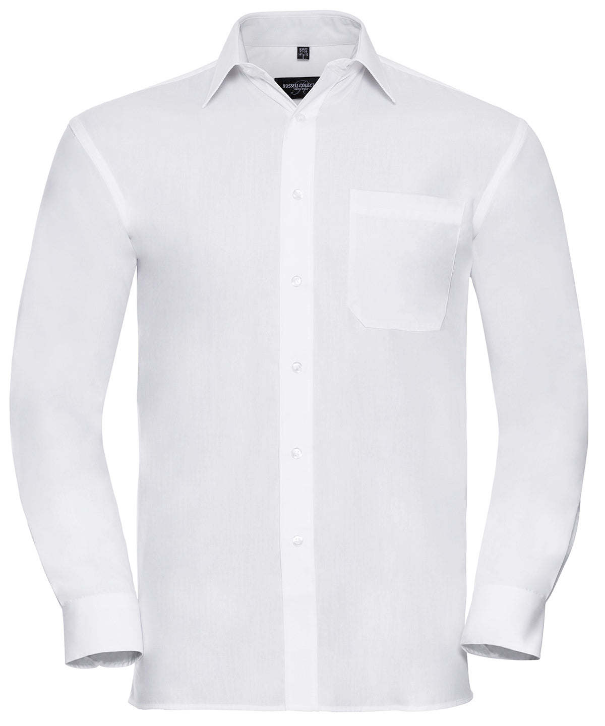 Russell Athletic Long Sleeve Pure Cotton Easycare Poplin Shirt