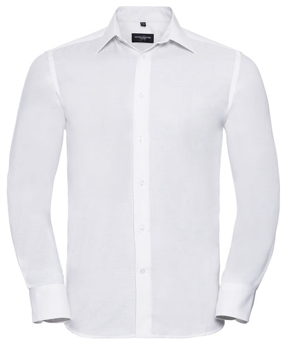 Russell Athletic Long Sleeve Easycare Tailored Oxford Shirt