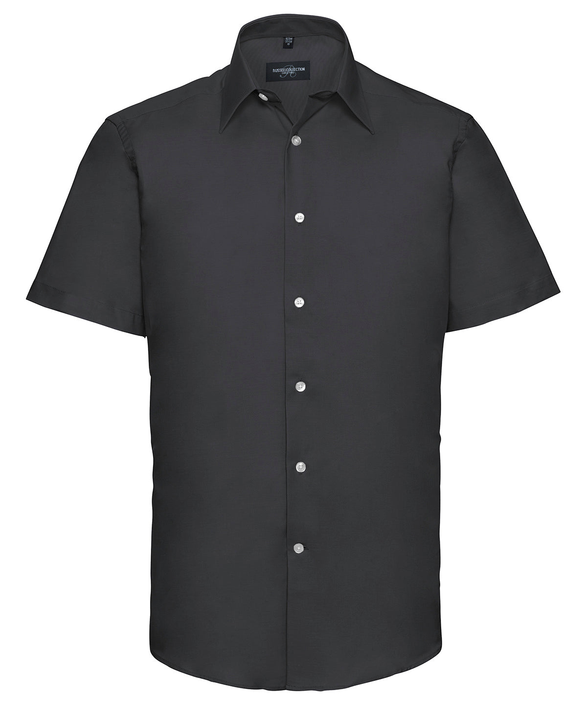 Russell Athletic Short Sleeve Easycare Tailored Oxford Shirt