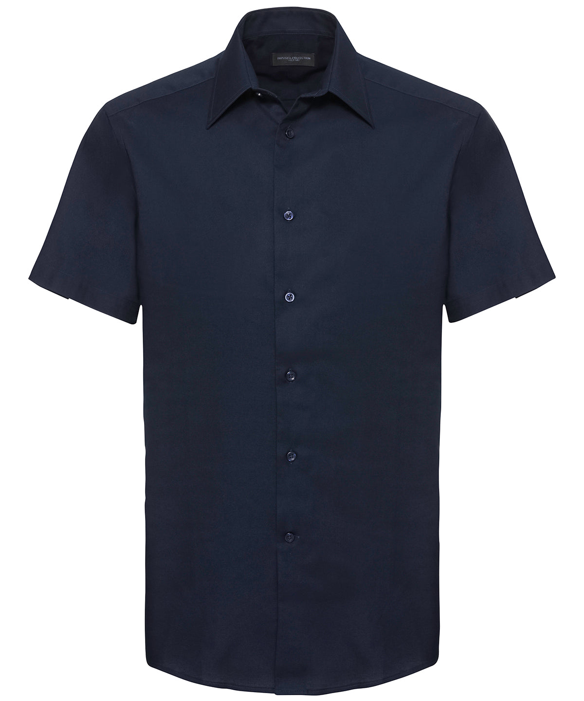 Russell Athletic Short Sleeve Easycare Tailored Oxford Shirt