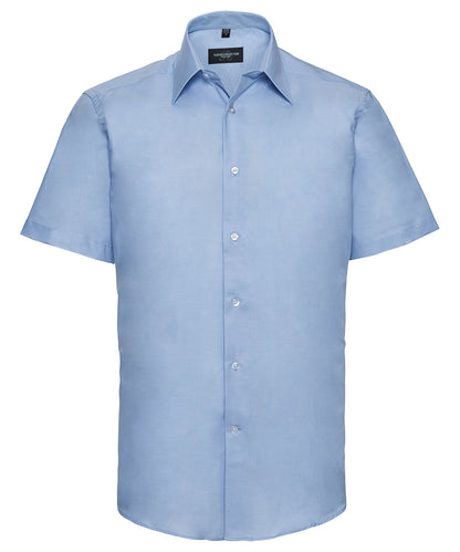 Russell Athletic Short Sleeve Easycare Tailored Oxford Shirt