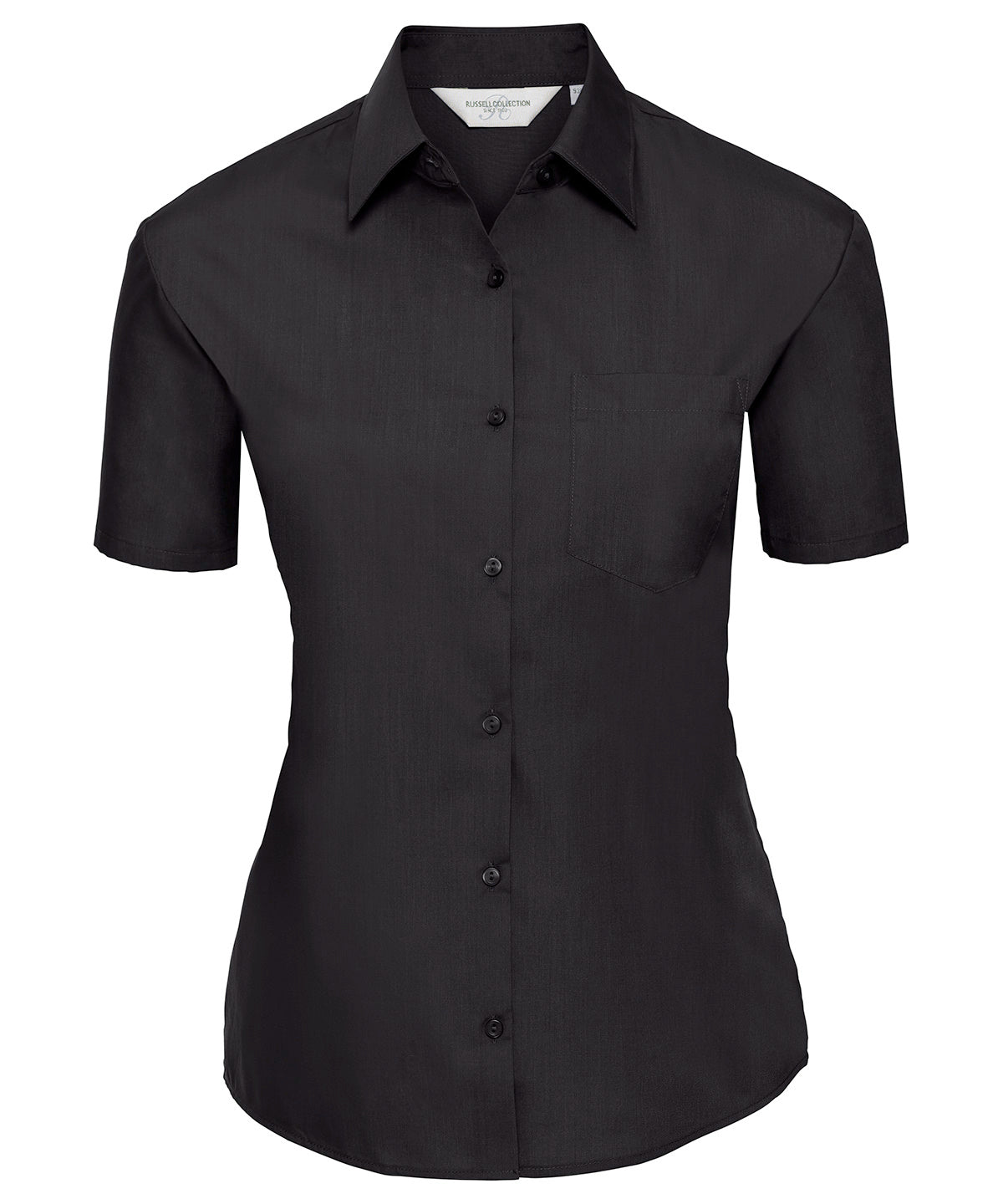 Russell Athletic Women's Short Sleeve Polycotton Easycare Poplin Shirt