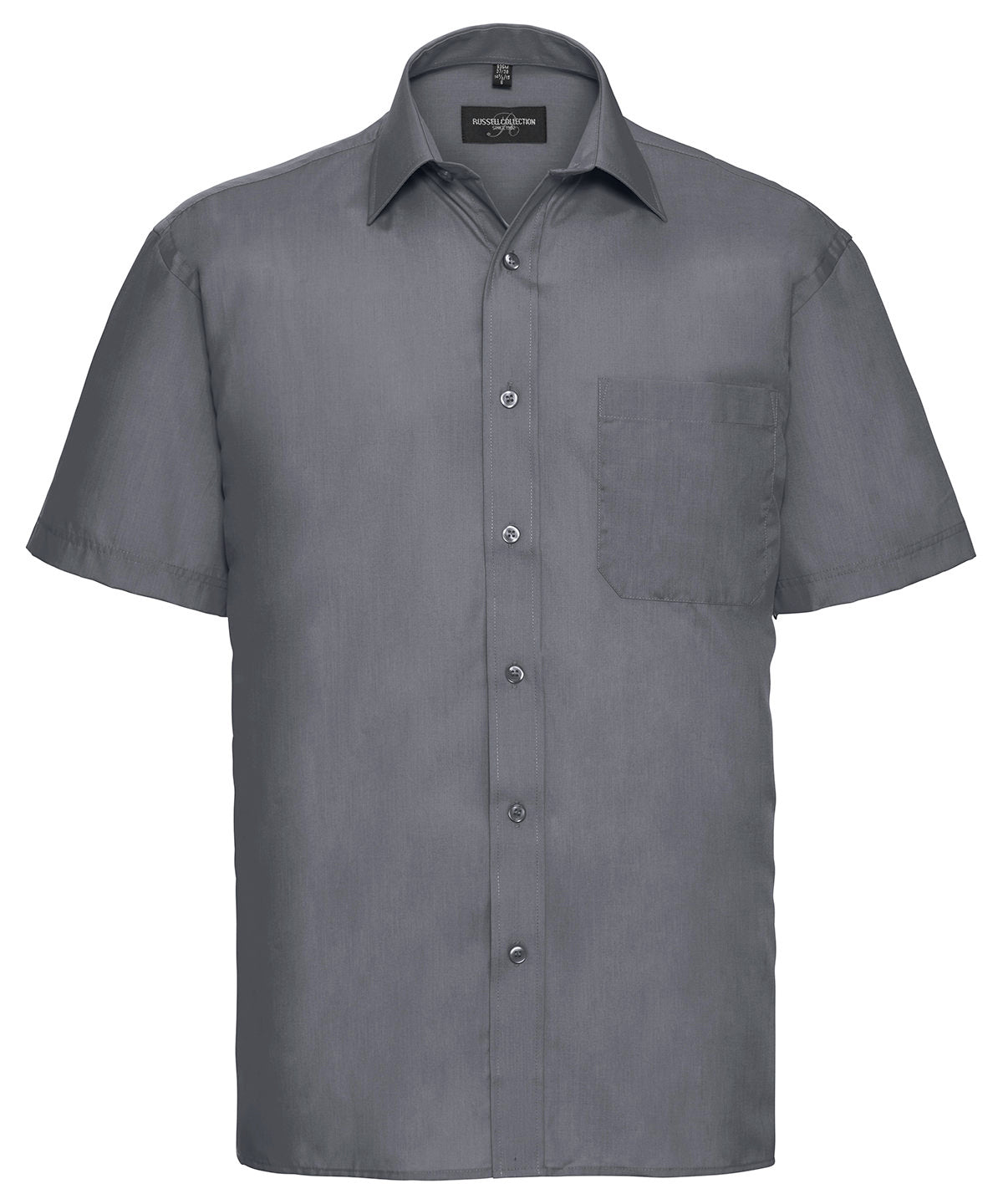 Russell Athletic Short Sleeve Polycotton Easycare Poplin Shirt