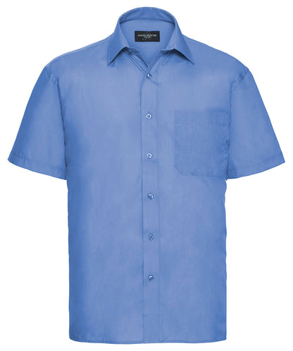 Russell Athletic Short Sleeve Polycotton Easycare Poplin Shirt