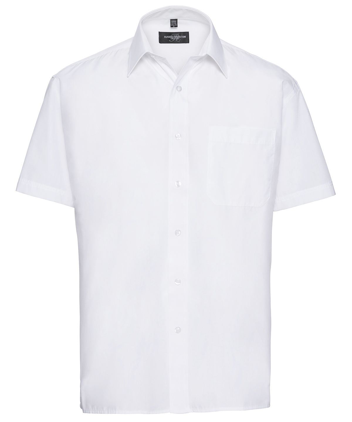 Russell Athletic Short Sleeve Polycotton Easycare Poplin Shirt