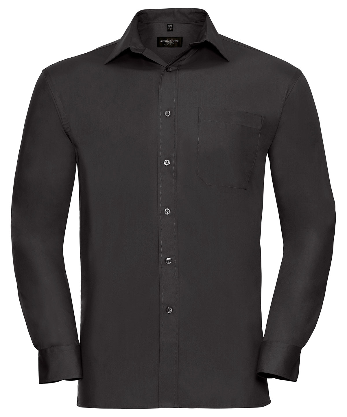 Russell Athletic Long Sleeve Pure Cotton Easycare Poplin Shirt