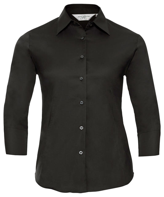 Russell Athletic Women's ¾ Sleeve Easycare Fitted Shirt