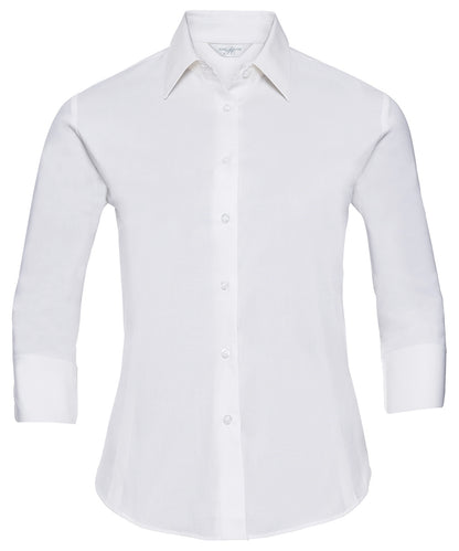 Russell Athletic Women's ¾ Sleeve Easycare Fitted Shirt