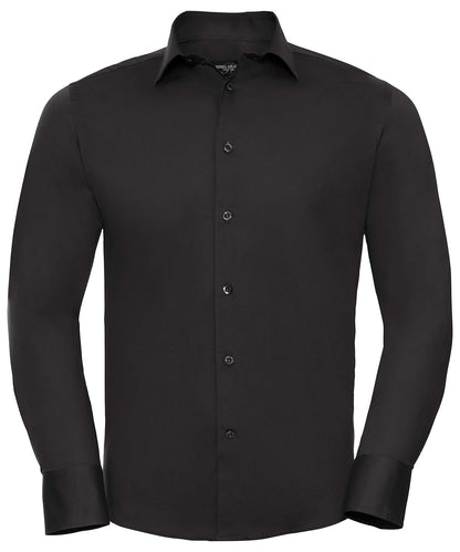 Russell Athletic Long Sleeve Easycare Fitted Shirt