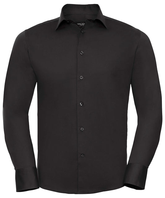 Russell Athletic Long Sleeve Easycare Fitted Shirt