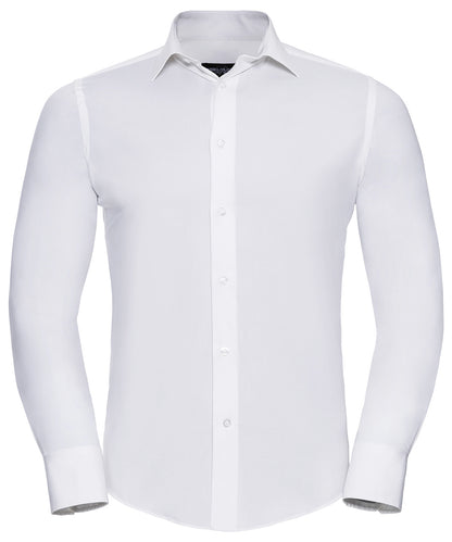 Russell Athletic Long Sleeve Easycare Fitted Shirt