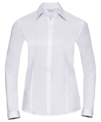 Russell Athletic Women's Long Sleeve Herringbone Shirt