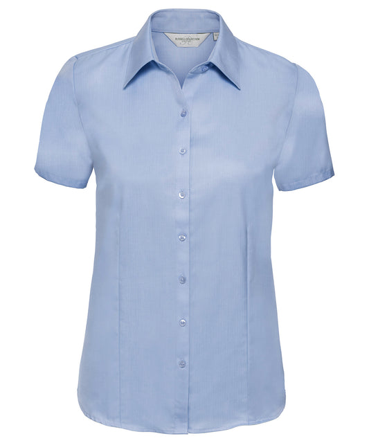 Russell Athletic Women's Short Sleeve Herringbone Shirt