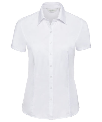 Russell Athletic Women's Short Sleeve Herringbone Shirt