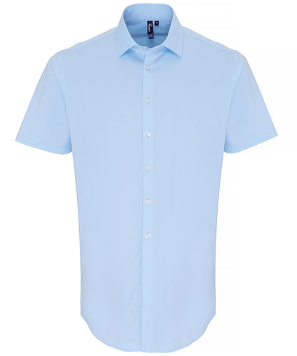 Premier Stretch Fit Cotton Poplin Short Sleeve Shirt