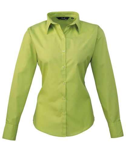 Premier Women's Poplin Long Sleeve Blouse