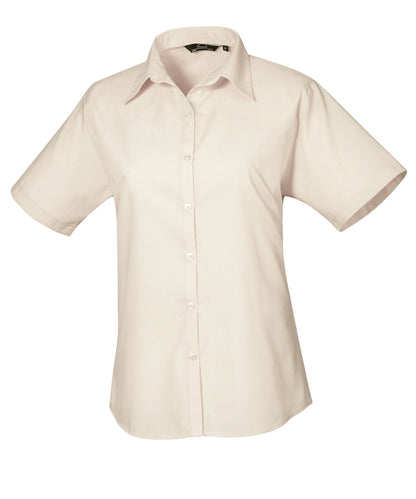 Premier Women's Short Sleeve Poplin Blouse