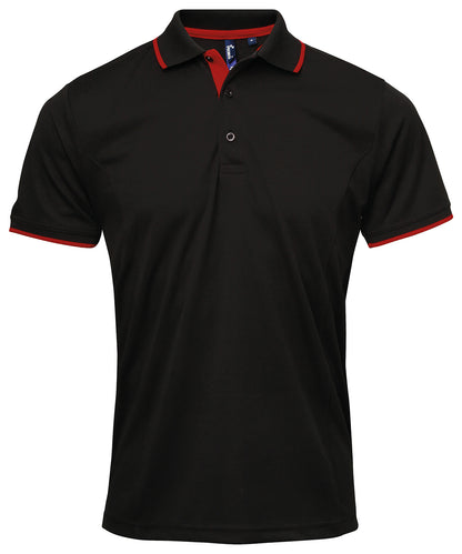 Premier Contrast Coolchecker Polo