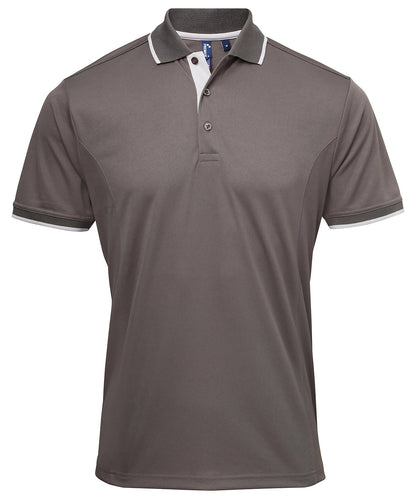 Premier Contrast Coolchecker Polo