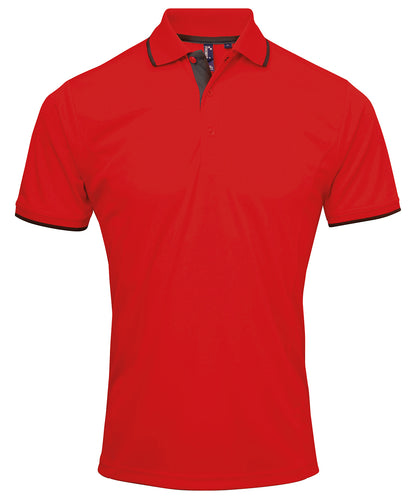 Premier Contrast Coolchecker Polo