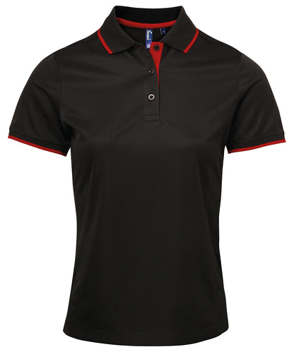 Premier Women's Contrast Coolchecker Polo