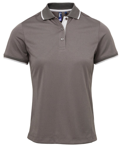 Premier Women's Contrast Coolchecker Polo