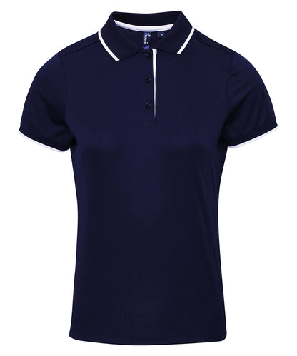 Premier Women's Contrast Coolchecker Polo