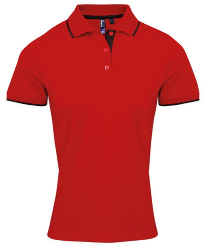Premier Women's Contrast Coolchecker Polo