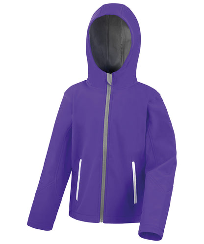 Core Junior Tx Performance Hooded Softshell Jacket