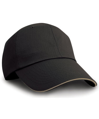 Herringbone Cap With Sandwich Peak