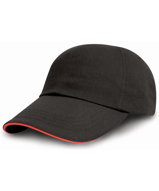 Brushed Coton Printers/Embroiderers Cap With Sandwich Peak