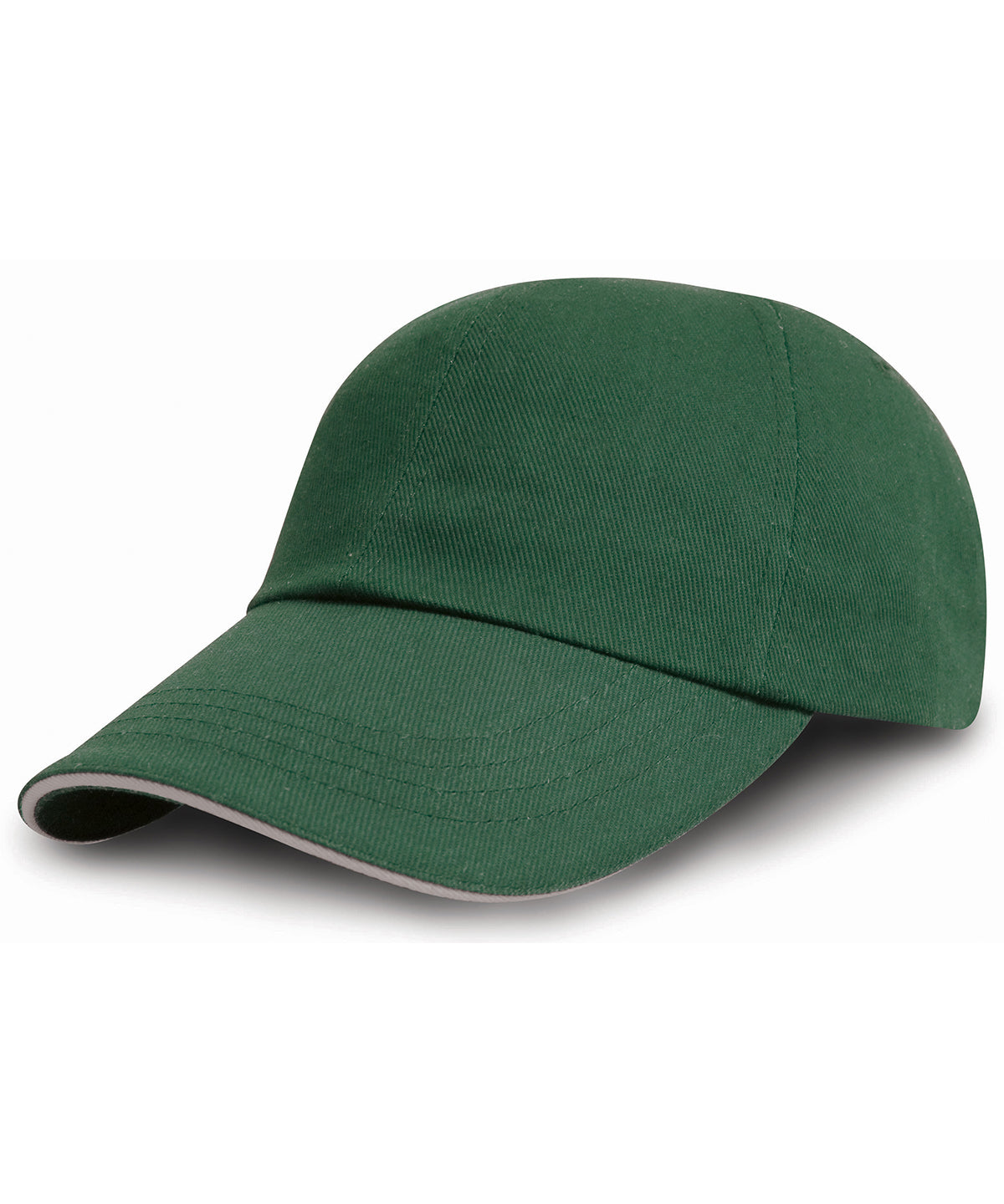 Brushed Coton Printers/Embroiderers Cap With Sandwich Peak