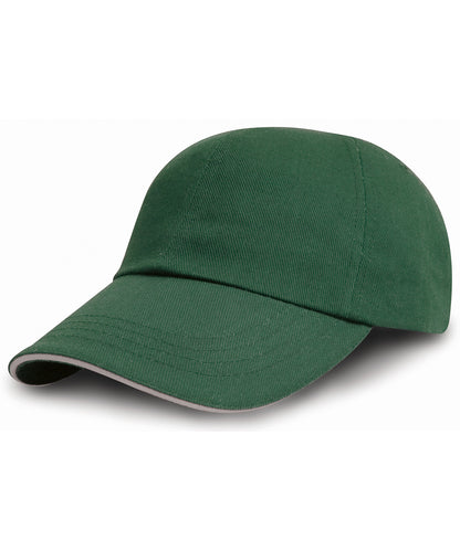 Brushed Coton Printers/Embroiderers Cap With Sandwich Peak
