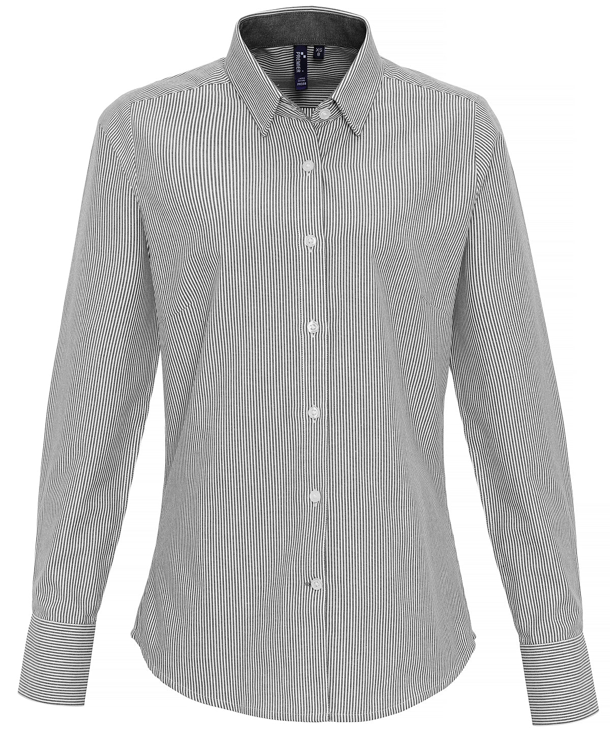 Premier Women's Cotton-Rich Oxford Stripes Blouse
