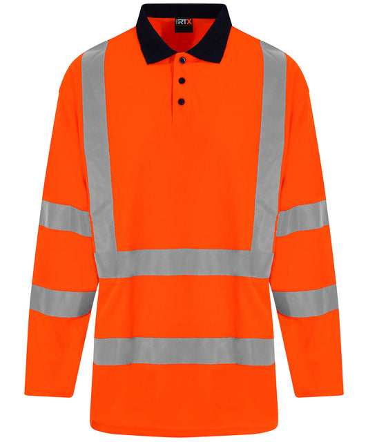 High Visibility Long Sleeve Polo