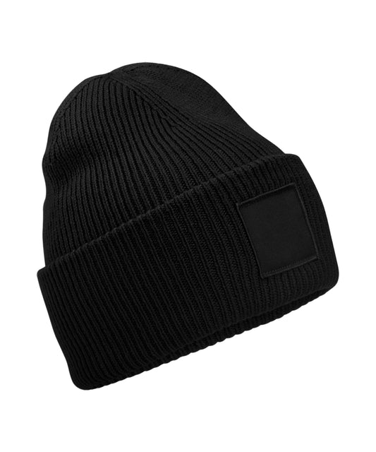 Beechfield Deep-Cuffed Tonal Patch Beanie