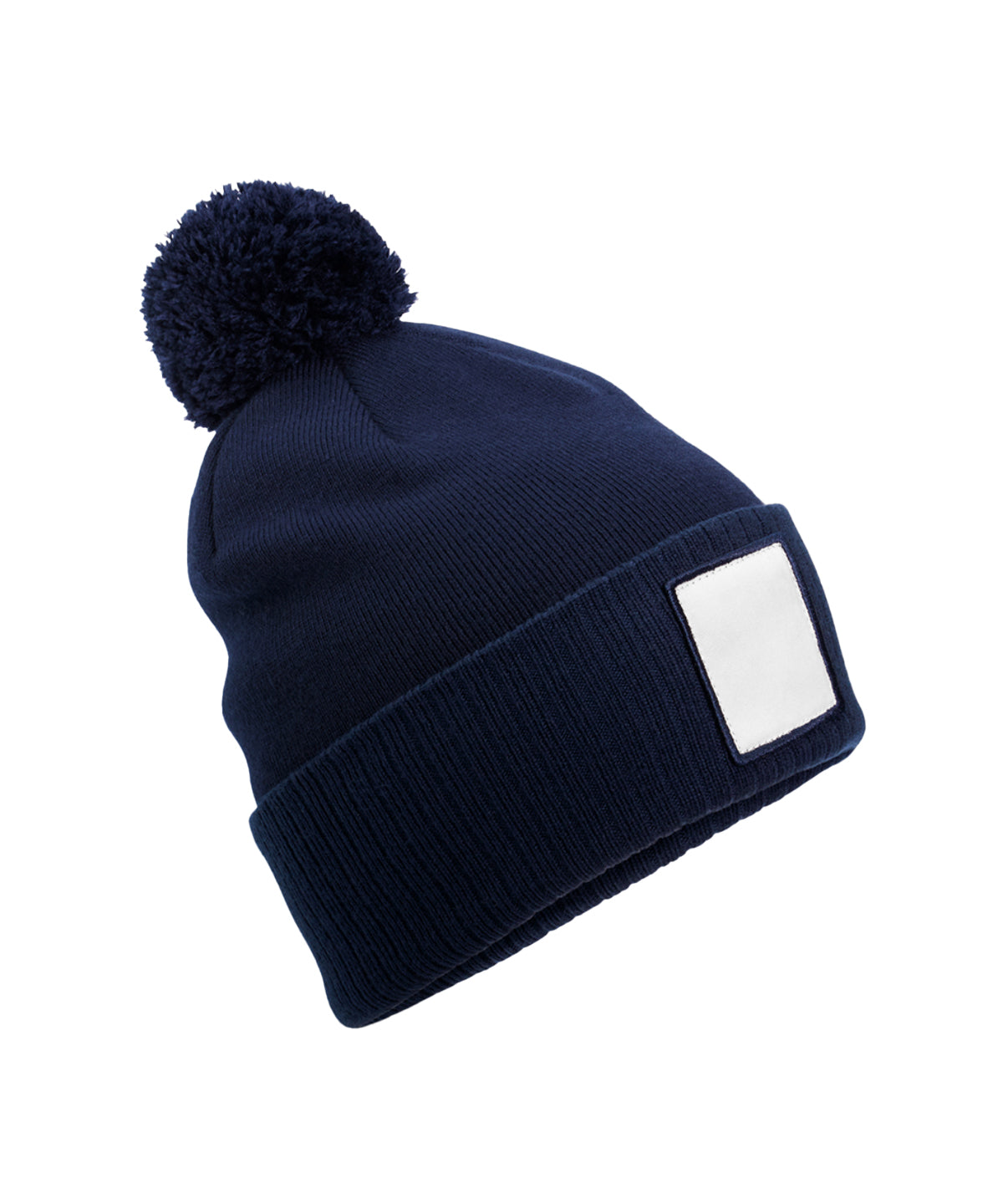 Beechfield Appliqué Patch Pom Beanie