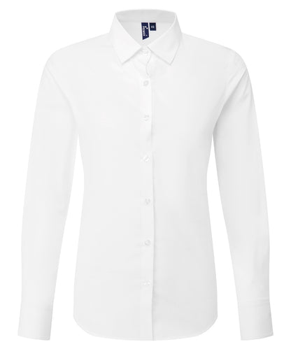 Premier Women’s Long Sleeve ‘Recyclight’ Poplin Shirt