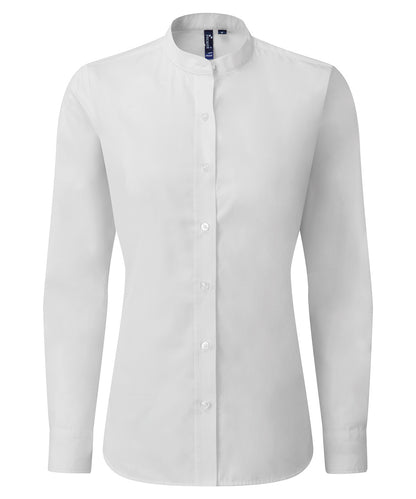 Premier Women's Banded Collar 'Grandad' Shirt