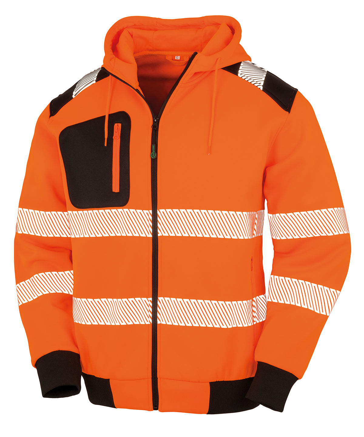 Recycled Robust Zipped Safety Hoodie