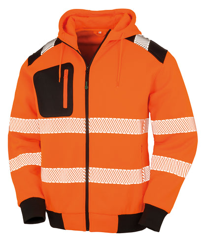 Recycled Robust Zipped Safety Hoodie