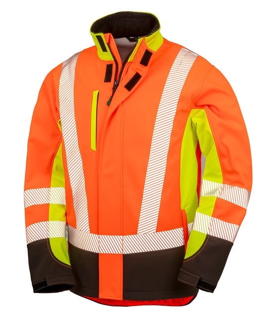Recycled 3-Layer Printable 3-Tone Safety Softshell
