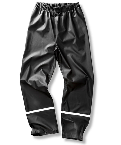 Prism Pu Waterproof Trousers With Reflective Bands And Recycled Backing