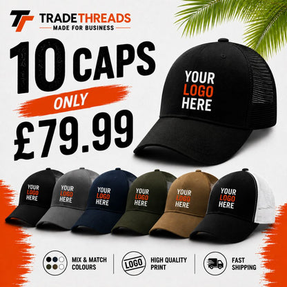 10x Snapback Trucker Cap Bundle